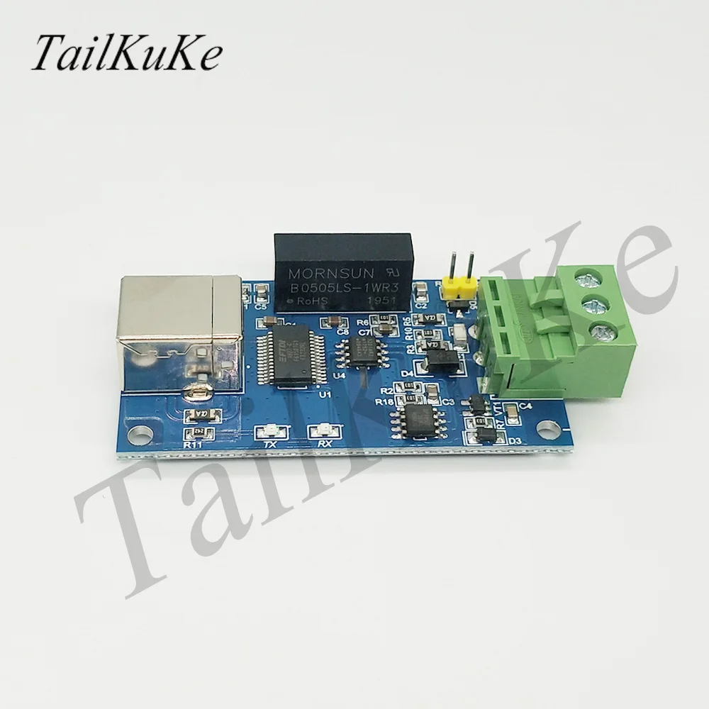 FT232 Isolated USB to RS485 Serial Magnetic Isolation USB to 485 Serial RS-485 Isolated FT232RL
FT232 Isolated USB to RS485 Serial Magnetic Isolation USB to 485 Serial RS-485 Isolated FT232RL