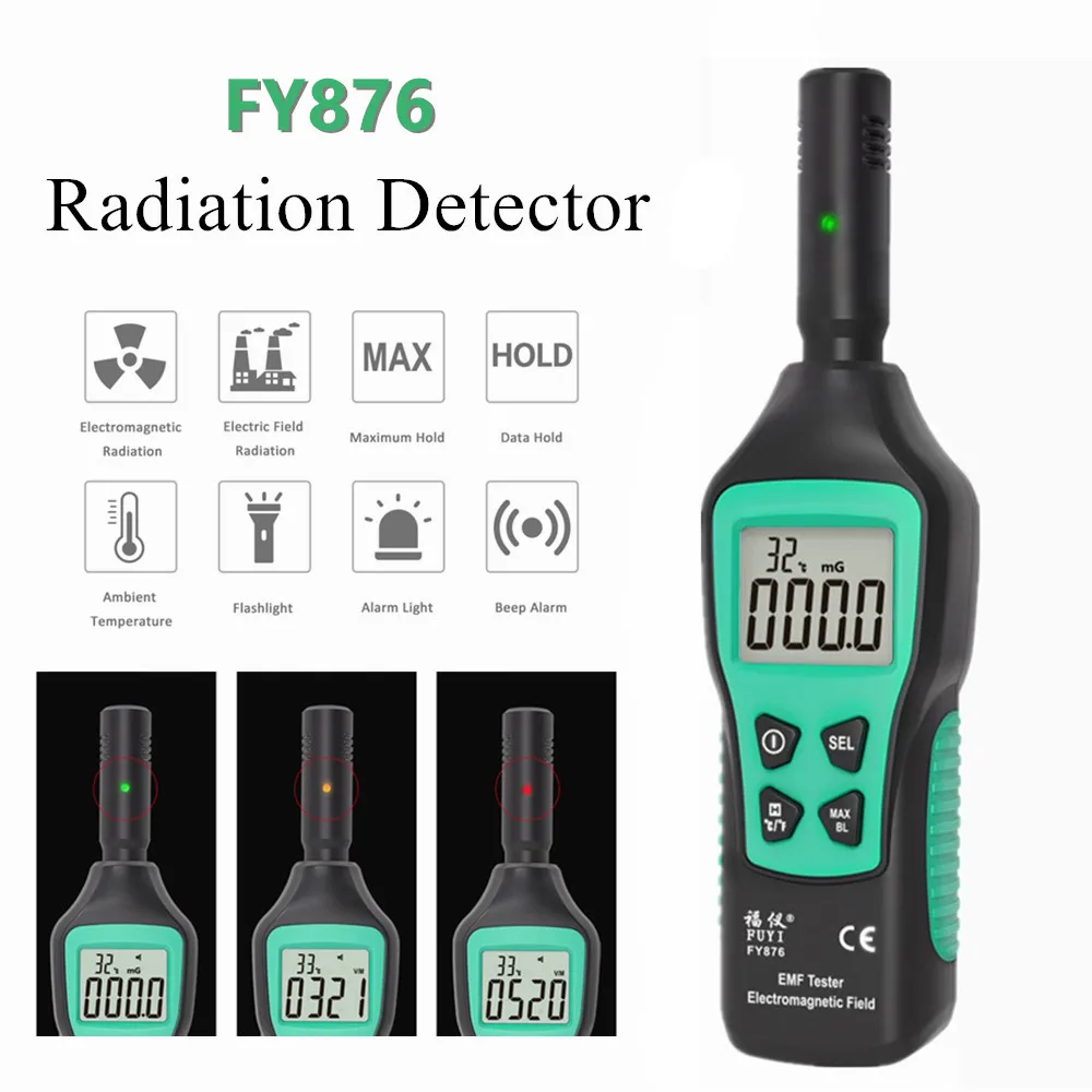 FY876 Household EMF Meter Electromagnetic Radiation Detector Handheld High Precision Wave Radiation Tester
FY876 Household EMF Meter Electromagnetic Radiation Detector Handheld High Precision Wave Radiation Tester