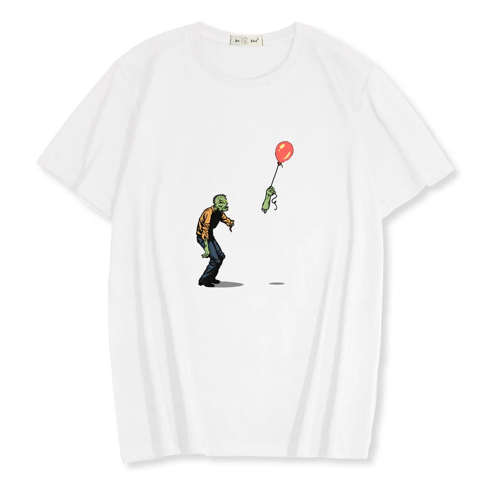 100% cotton short sleeve Men's t-shirt Funny Zombie print men women t-shirt Quality casual cool o-neck male tshirt tops
100% cotton short sleeve Men's t-shirt Funny Zombie print men women t-shirt Quality casual cool o-neck male tshirt tops