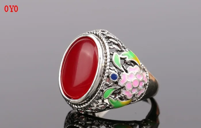 925 silver fashion temperament enamel color inlaid agate print women's ring
925 silver fashion temperament enamel color inlaid agate print women's ring