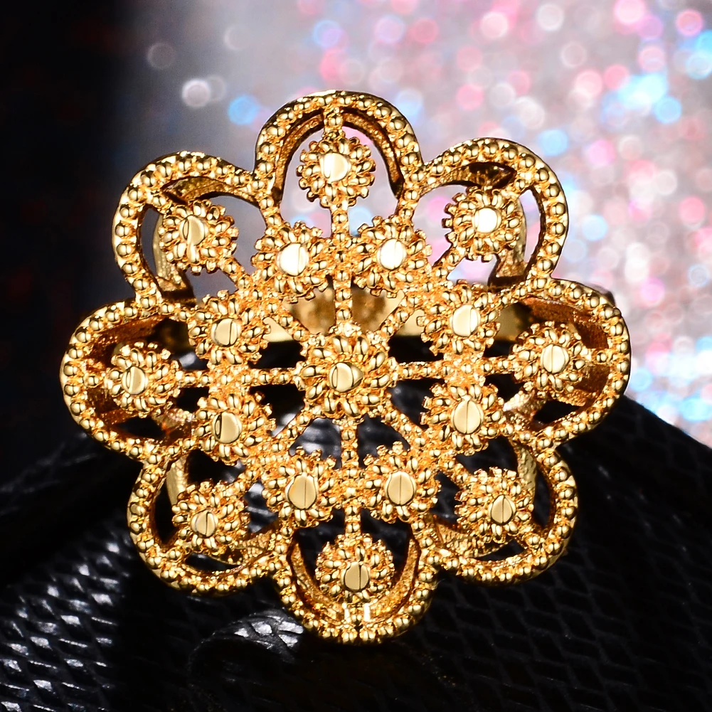 Wando Trendy Gold color wedding Rings For women Pattern Rings Charming Rose Gold Engagement Ring Nigeria/African Vintage Rings
Wando Trendy Gold color wedding Rings For women Pattern Rings Charming Rose Gold Engagement Ring Nigeria/African Vintage Rings