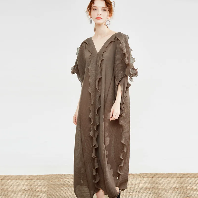 Spring Summer Women Novelty Oversized Pleated Elegant Casual Loose kawaii plus size ruffled irregular long Dress
Spring Summer Women Novelty Oversized Pleated Elegant Casual Loose kawaii plus size ruffled irregular long Dress
