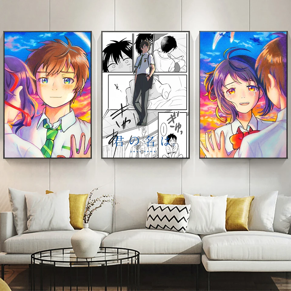 Your Name Anime Poster Painting Poster And Print On Canvas Hd Wall Art Modular Comic Pictures For Living Room Home Decor Frame
Your Name Anime Poster Painting Poster And Print On Canvas Hd Wall Art Modular Comic Pictures For Living Room Home Decor Frame