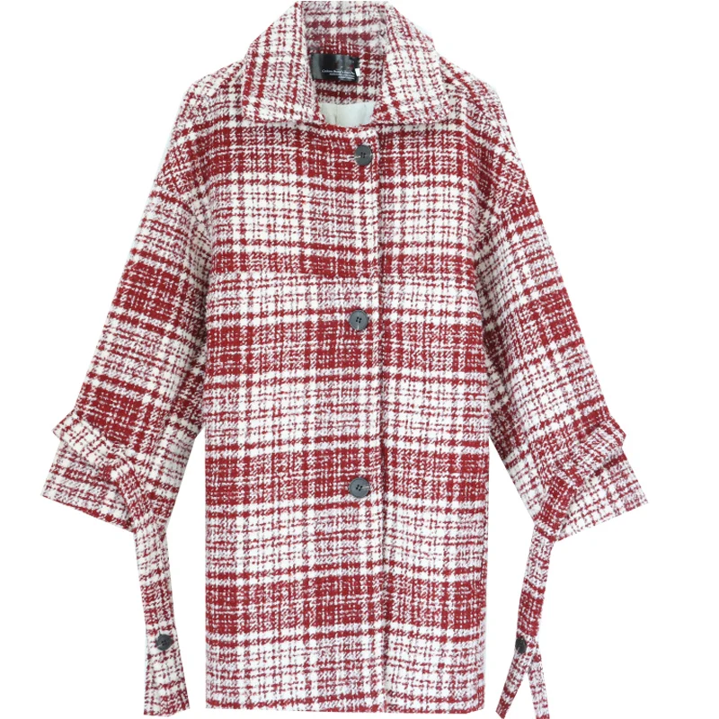 Fashion Plaid Long Woolen Coat Women's Clothing Autumn Winter Wool Jackets 2022 New Fashion Winter Coats D127
Fashion Plaid Long Woolen Coat Women's Clothing Autumn Winter Wool Jackets 2022 New Fashion Winter Coats D127