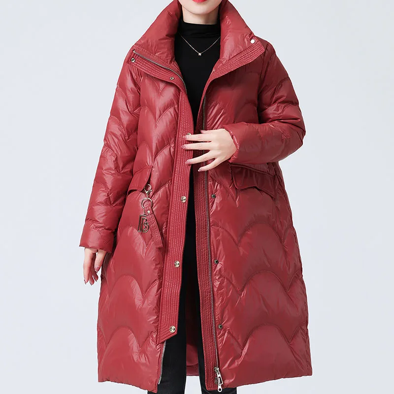 New Winter Warm 90% White Duck Down Cotton Jackets Women's Long Down Jacket Fashion Casual Windproof Parka Overcoat Mens 85KG
New Winter Warm 90% White Duck Down Cotton Jackets Women's Long Down Jacket Fashion Casual Windproof Parka Overcoat Mens 85KG