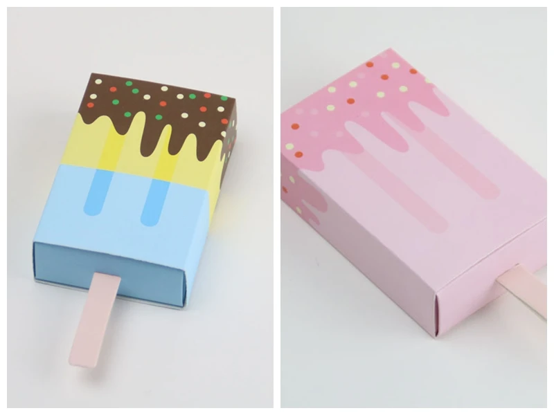 Creative Icecream design Paper gift box For Cookie favor box and Candy favor box gift For Baby souvenirs Chocolate gifts 100Pcs
Creative Icecream design Paper gift box For Cookie favor box and Candy favor box gift For Baby souvenirs Chocolate gifts 100Pcs