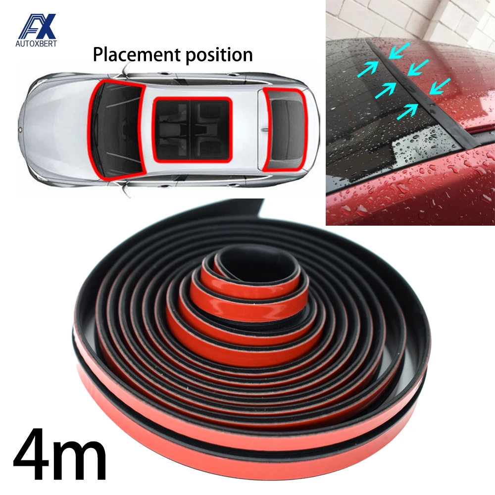 4m Universal Rubber Car Seal Strip Sticker Weatherstrip Window Roof Windshield Waterproof Dustproof Noise Insulation Protector
4m Universal Rubber Car Seal Strip Sticker Weatherstrip Window Roof Windshield Waterproof Dustproof Noise Insulation Protector