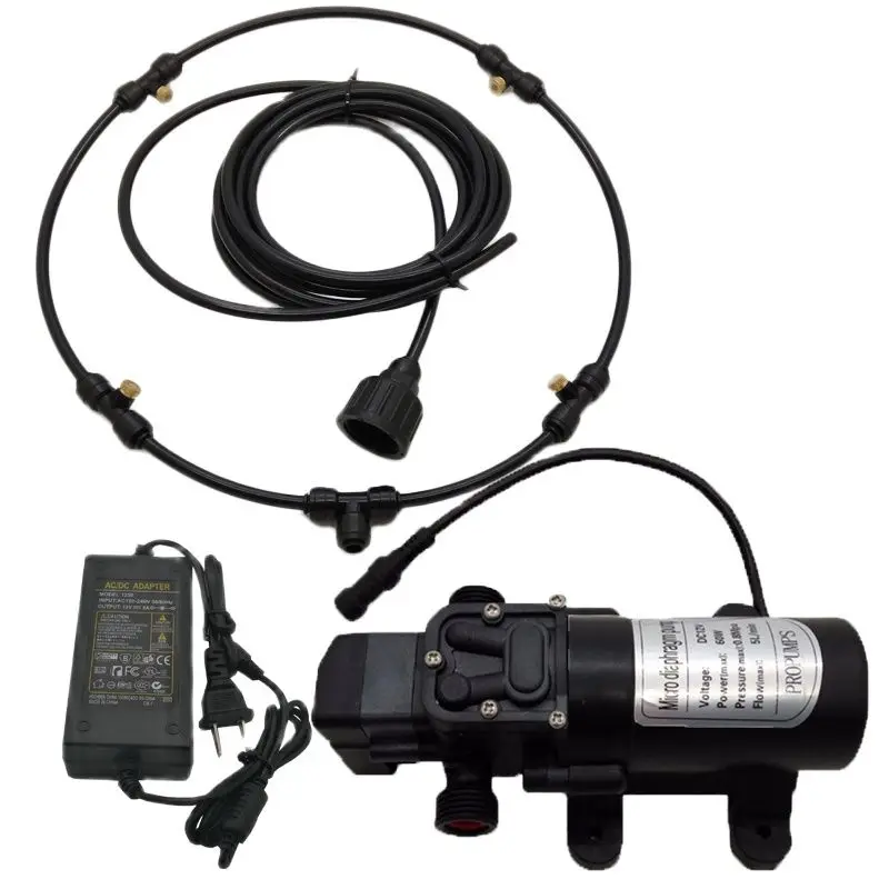 Garden Water Mist Spray Fan Misting For Fan 14'' Ring For Flowers Plant Greenhouse Garden Nebulizer With 12V Pump And Power
Garden Water Mist Spray Fan Misting For Fan 14'' Ring For Flowers Plant Greenhouse Garden Nebulizer With 12V Pump And Power
