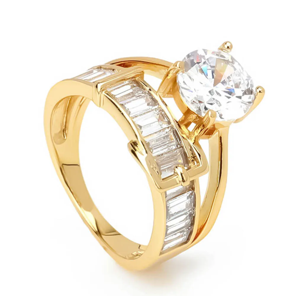 VAROLE Big Sparkle Cubic Zirconia Rings For Women Gold Color Fashion Jewelry Ring Bague Femme Anillos Mujer
VAROLE Big Sparkle Cubic Zirconia Rings For Women Gold Color Fashion Jewelry Ring Bague Femme Anillos Mujer