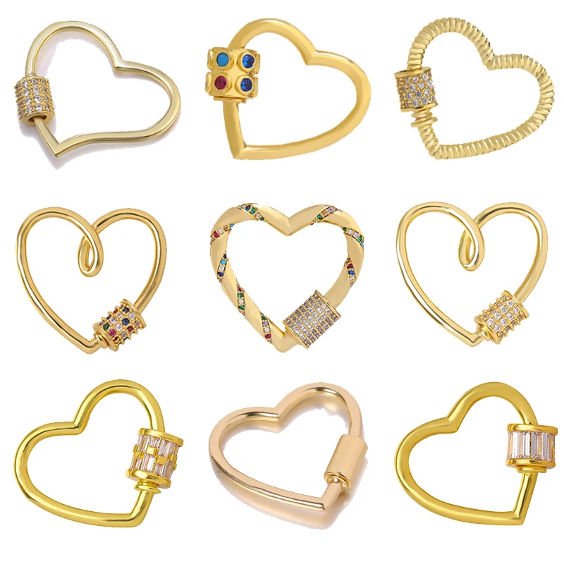 Heart Shape DIY Handmade Accessories Jewelry Crystal Hanging Chain Lock Hook Spiral Clasps Gold Color Necklace Bracelet Making
Heart Shape DIY Handmade Accessories Jewelry Crystal Hanging Chain Lock Hook Spiral Clasps Gold Color Necklace Bracelet Making