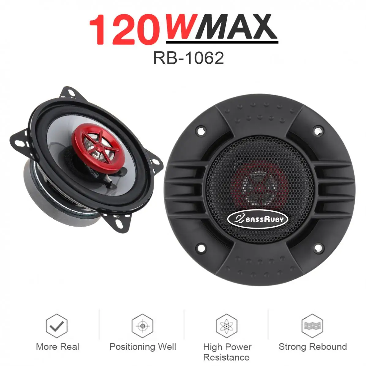 1 Pair 4 Inch 2 Way Car Coaxial Speakers Universal Auto Audio Stereo Full Range Frequency HiFi Speaker Non-destructive
1 Pair 4 Inch 2 Way Car Coaxial Speakers Universal Auto Audio Stereo Full Range Frequency HiFi Speaker Non-destructive