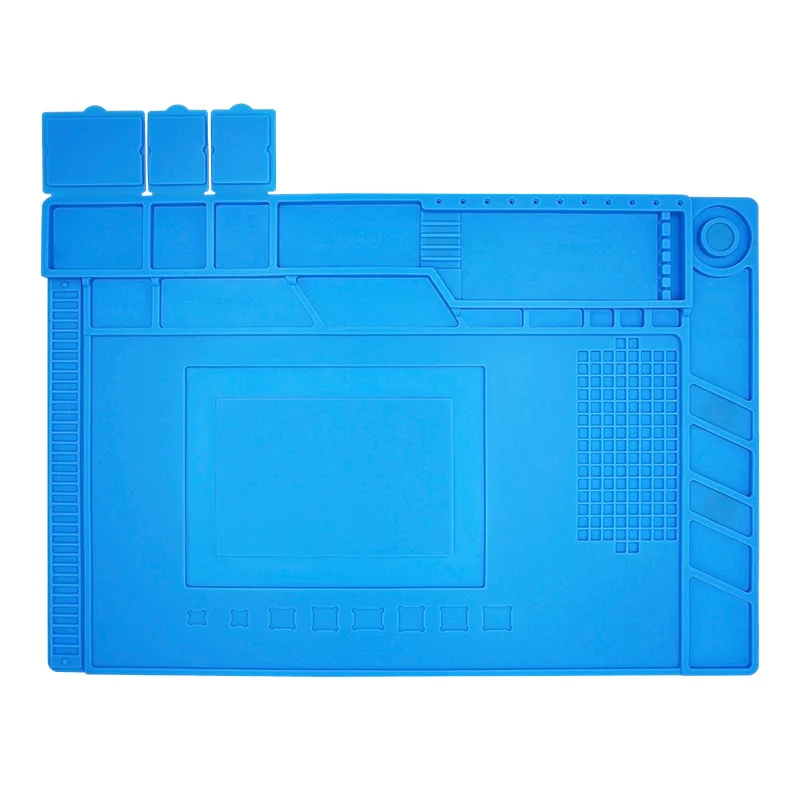 ESD Heat Insulation Soldering Working Mat With magnet Silicone insulation pad High temperature resistance welding Working Mat
ESD Heat Insulation Soldering Working Mat With magnet Silicone insulation pad High temperature resistance welding Working Mat