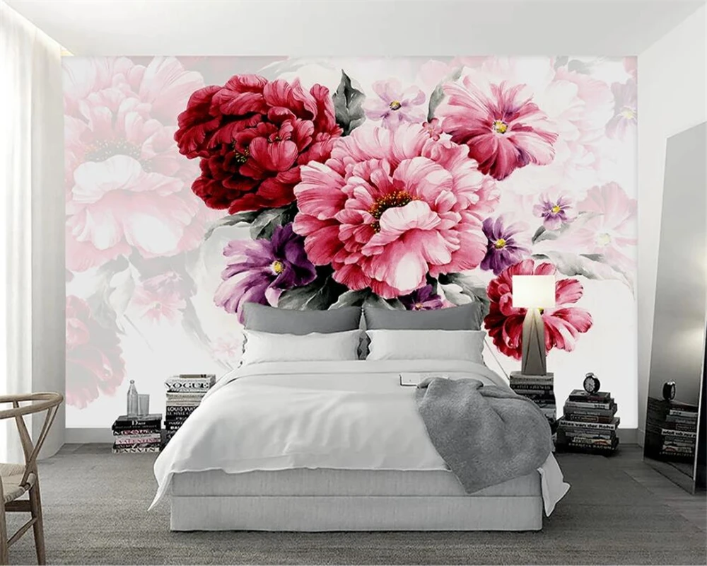 beibehang Customized modern wallpaper watercolor hand painted flowers fashion living room sofa bedside background papier peint
beibehang Customized modern wallpaper watercolor hand painted flowers fashion living room sofa bedside background papier peint