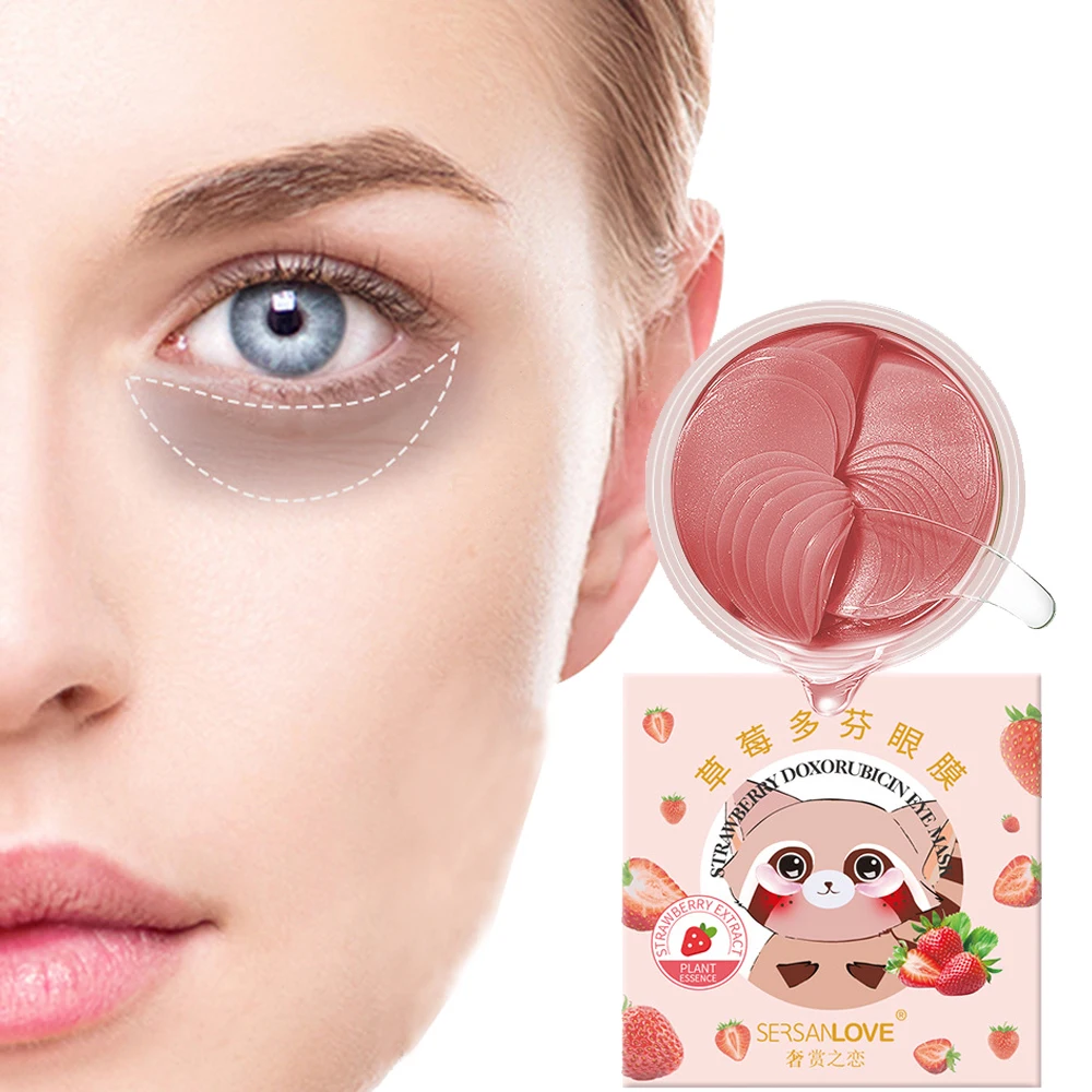 Crystal Collagen Strawberry Eye Mask Moisturize Brighten Remove Eye Bag Lifting Firm Improve Dark Circle Eye Patches Beauty Care
Crystal Collagen Strawberry Eye Mask Moisturize Brighten Remove Eye Bag Lifting Firm Improve Dark Circle Eye Patches Beauty Care