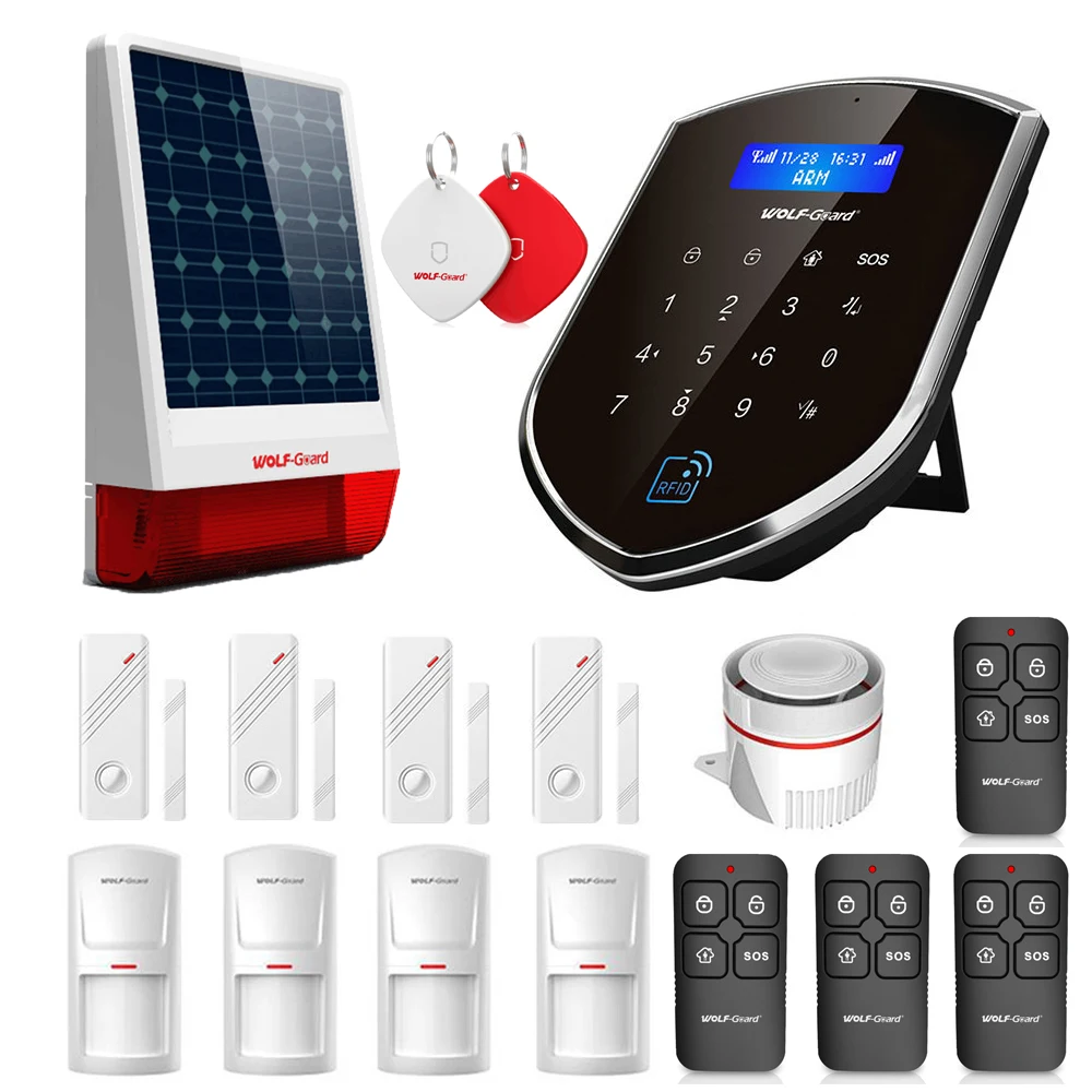 Беспроводная смарт-система охранной сигнализации Wolf-Guard 2,4G WIFI + 4G для дома/квартиры, управление через приложение, Автоматическая сигнализация
Беспроводная смарт-система охранной сигнализации Wolf-Guard 2,4G WIFI + 4G для дома/квартиры, управление через приложение, Автоматическая сигнализация