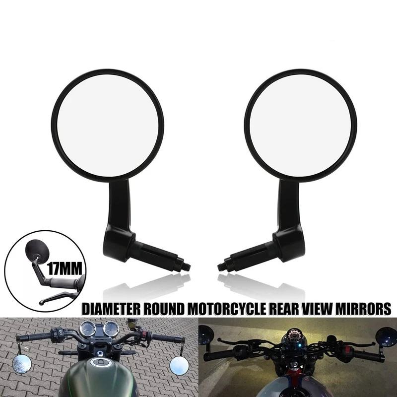 2 PCS Aluminum Alloy Glass 17MM Diameter Round Motorcycle Rearview Mirror for SPORTSTER 883 1200 XL X48 Street 750
2 PCS Aluminum Alloy Glass 17MM Diameter Round Motorcycle Rearview Mirror for SPORTSTER 883 1200 XL X48 Street 750