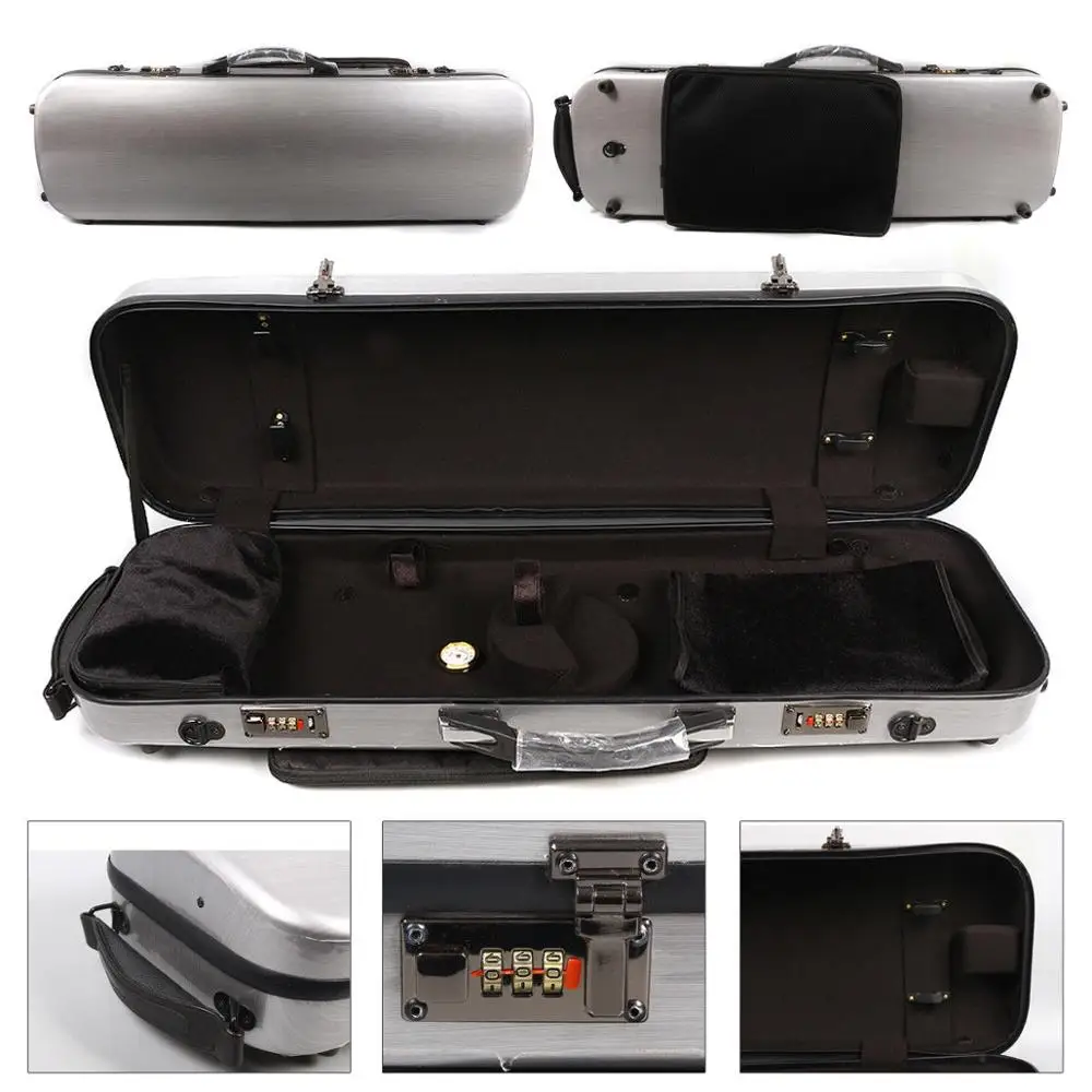 yinfente 4/4 Violin case Mixed Carbon Fiber Strong Hard Case silver color High strength
yinfente 4/4 Violin case Mixed Carbon Fiber Strong Hard Case silver color High strength