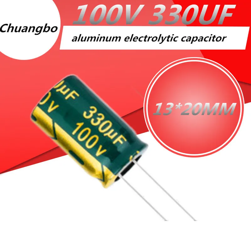 5pcs Higt quality 100V330UF 100V 330UF 13*20MM low ESR/impedance high frequency aluminum electrolytic capacitor
5pcs Higt quality 100V330UF 100V 330UF 13*20MM low ESR/impedance high frequency aluminum electrolytic capacitor