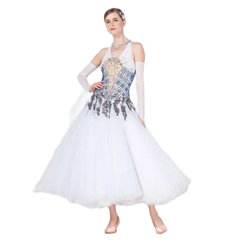 B-17214 Plus size ballroom latin dance dresses, High quality modern dance dress for adlut
B-17214 Plus size ballroom latin dance dresses, High quality modern dance dress for adlut