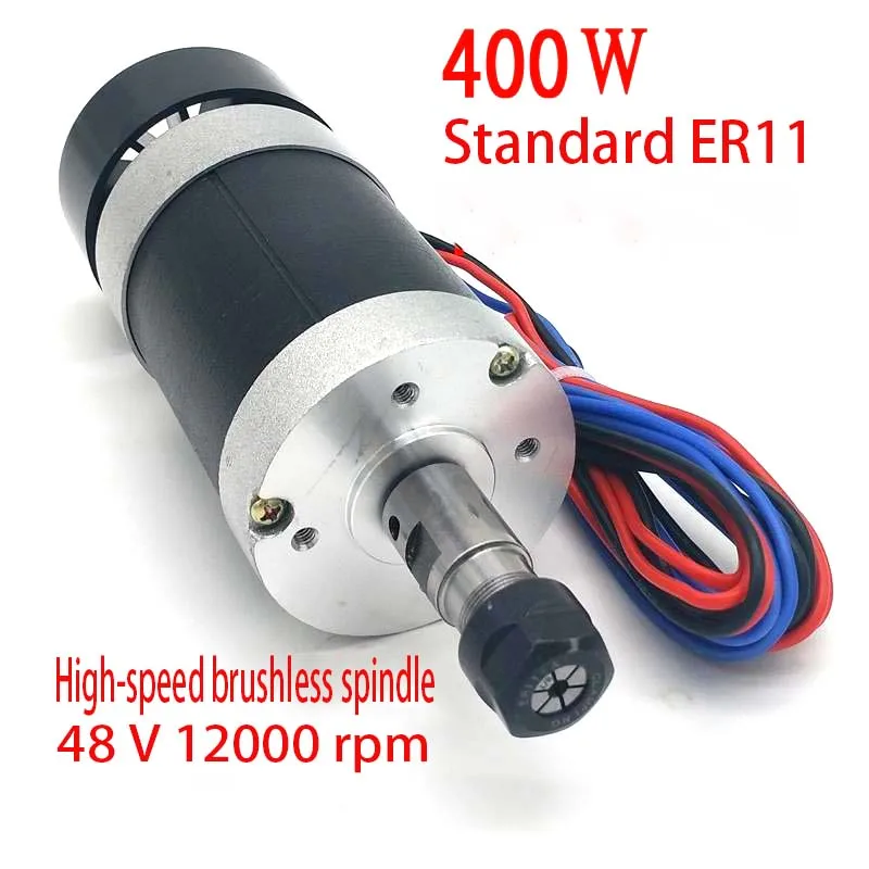 Brand new magnificent 400W brushless spindle motor WS55-180 high speed DC CNC spindle PCB engraving machine 48V
Brand new magnificent 400W brushless spindle motor WS55-180 high speed DC CNC spindle PCB engraving machine 48V