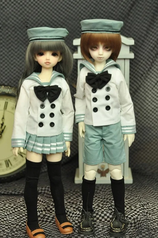 1/4 BJD doll clothes Sailor suit shirt + skirt or shorts for BJD/SD MSD accessories.Not included doll,shoes,wig and other A0919
1/4 BJD doll clothes Sailor suit shirt + skirt or shorts for BJD/SD MSD accessories.Not included doll,shoes,wig and other A0919