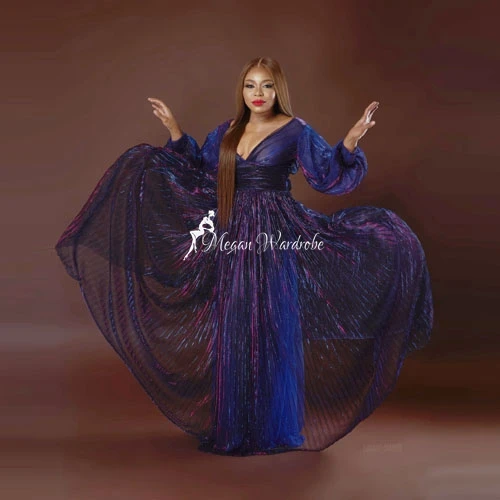 Trendy Colorful See Thru Long Dress robe Women Deep V-Neck Full Lantern Sleeves Floor Length Party-Dress Summer Custom Made
Trendy Colorful See Thru Long Dress robe Women Deep V-Neck Full Lantern Sleeves Floor Length Party-Dress Summer Custom Made