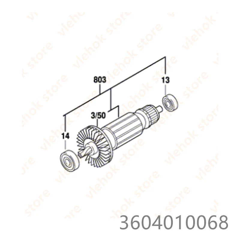 Armature Rotor for BOSCH GWB10 GWB10RE 3604010068 Power Tool Accessories Electric tools part
Armature Rotor for BOSCH GWB10 GWB10RE 3604010068 Power Tool Accessories Electric tools part