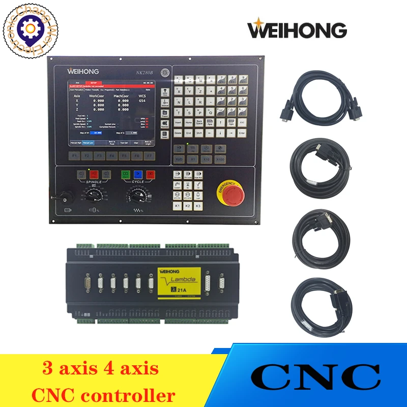 High-quality WEIHONG NC studio V10 NK280B 3 4axis CNC engraving machine integrated CNC system Lambda 21A terminal board
High-quality WEIHONG NC studio V10 NK280B 3 4axis CNC engraving machine integrated CNC system Lambda 21A terminal board