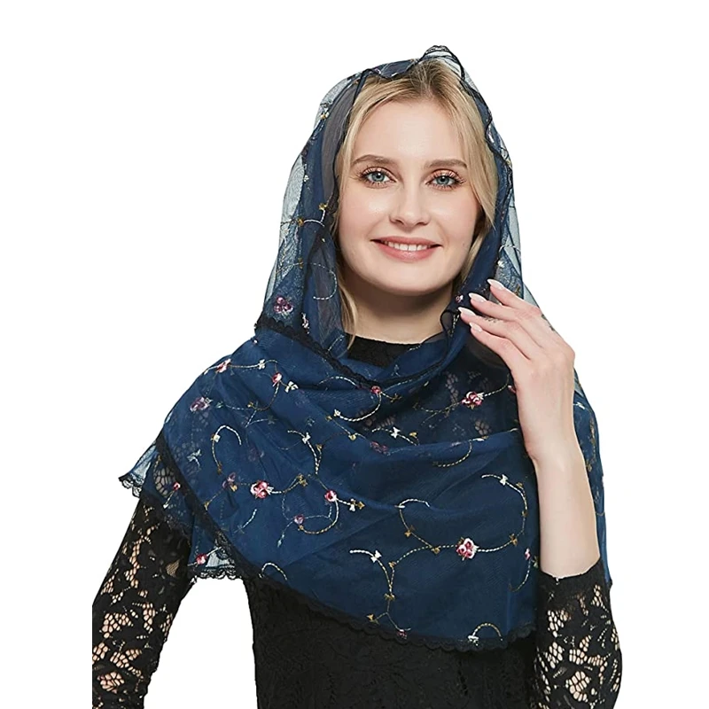 D-образная католическая Фата, женское покрытие для головы для церкви, часовни, вышивка, тюль, розовый, красный, темно-синий цветочный, Испанский Кружевной зажим
D-образная католическая Фата, женское покрытие для головы для церкви, часовни, вышивка, тюль, розовый, красный, темно-синий цветочный, Испанский Кружевной зажим