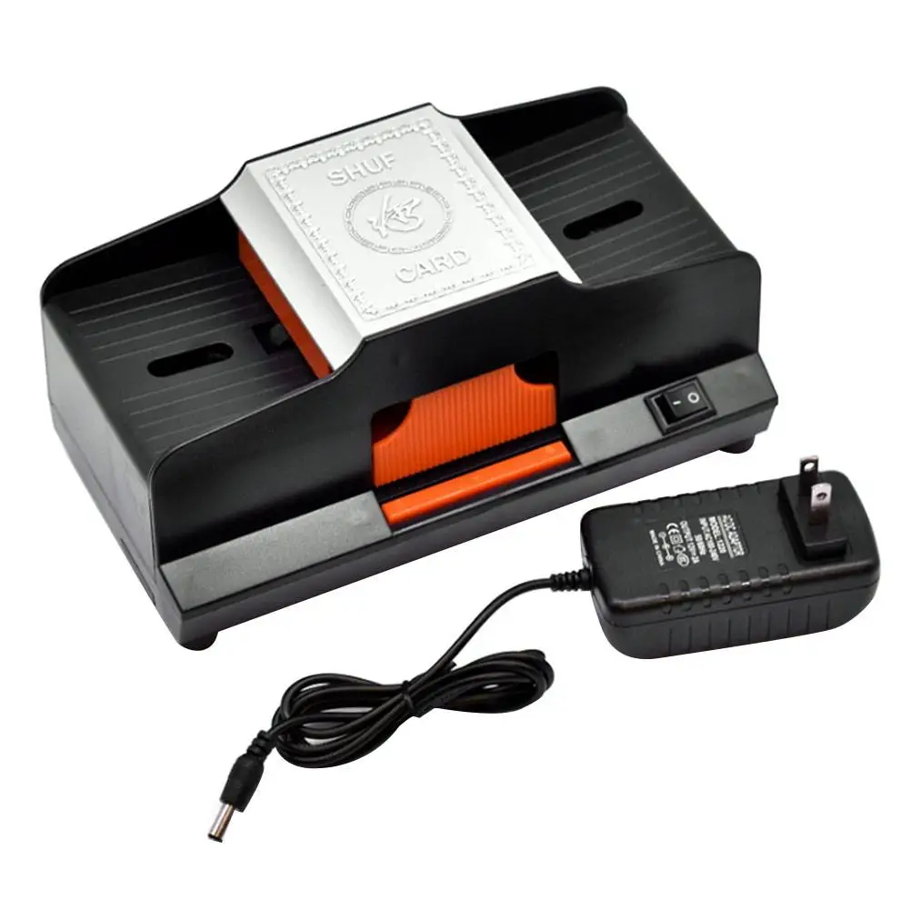 Professional Card Shuffler 1 - 2 Decks High Speed Automatic Plastic Shuffling Machine Playing Card Games Poker Card Supplies
Professional Card Shuffler 1 - 2 Decks High Speed Automatic Plastic Shuffling Machine Playing Card Games Poker Card Supplies