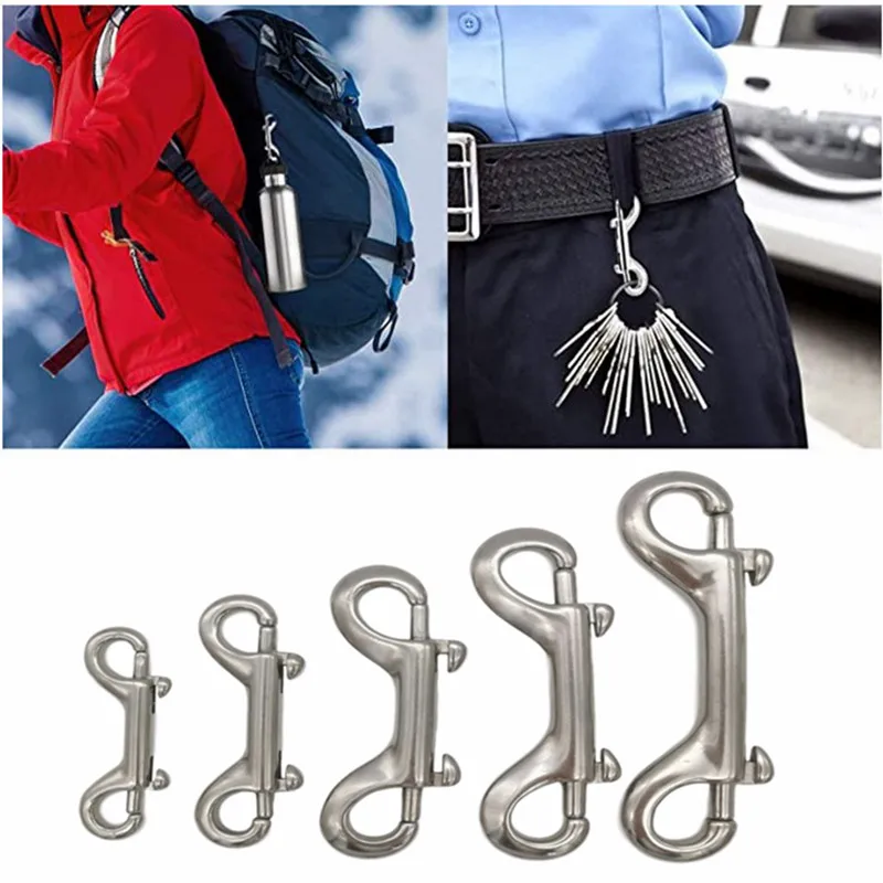 1/3/5PC 316 Stainless Steel 90-115mm Double Ended Snap Bolt Hook Quick Carabiner Diving Safe Clips Key Ring Hardware Accessories
1/3/5PC 316 Stainless Steel 90-115mm Double Ended Snap Bolt Hook Quick Carabiner Diving Safe Clips Key Ring Hardware Accessories