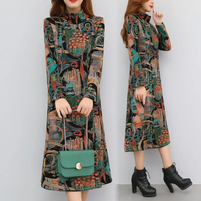 2020 Autumn and Winter Skirt Loose Dress Overknee Dress L Loose Skirt Female Woman Dresses Vestido De Mujer Femme Robe
2020 Autumn and Winter Skirt Loose Dress Overknee Dress L Loose Skirt Female Woman Dresses Vestido De Mujer Femme Robe