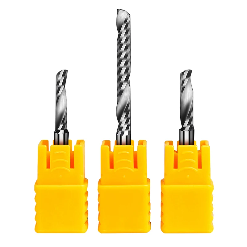 1PCS Single Blade Spiral Milling Cutter 3.175 Woodworking Pvc Acrylic CNC Engraving Machine Cutting Tool
1PCS Single Blade Spiral Milling Cutter 3.175 Woodworking Pvc Acrylic CNC Engraving Machine Cutting Tool