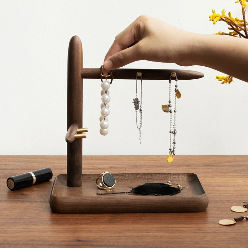 Solid Black Walnot Wood Storage Holder Household Decoration Table Stand Natural Wooden Tray Entrance Key Jewelry Storage Rack
Solid Black Walnot Wood Storage Holder Household Decoration Table Stand Natural Wooden Tray Entrance Key Jewelry Storage Rack