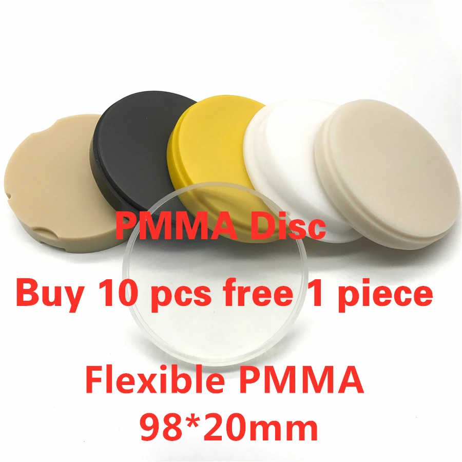 Acetal PMMA Disc 98*20mm A0/A2/A3/BL2/BL3/Clear Color Dental Lab Using Open Milling System CADCAM Flexible Block
Acetal PMMA Disc 98*20mm A0/A2/A3/BL2/BL3/Clear Color Dental Lab Using Open Milling System CADCAM Flexible Block