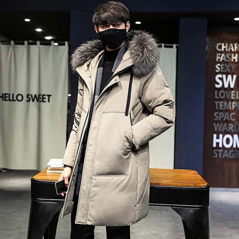 Down Jacket Men's 2019 Winter New Style Men's Casual Mid-length down Jacket Loose Thick down Feather Jacket Men'S Wear
Down Jacket Men's 2019 Winter New Style Men's Casual Mid-length down Jacket Loose Thick down Feather Jacket Men'S Wear