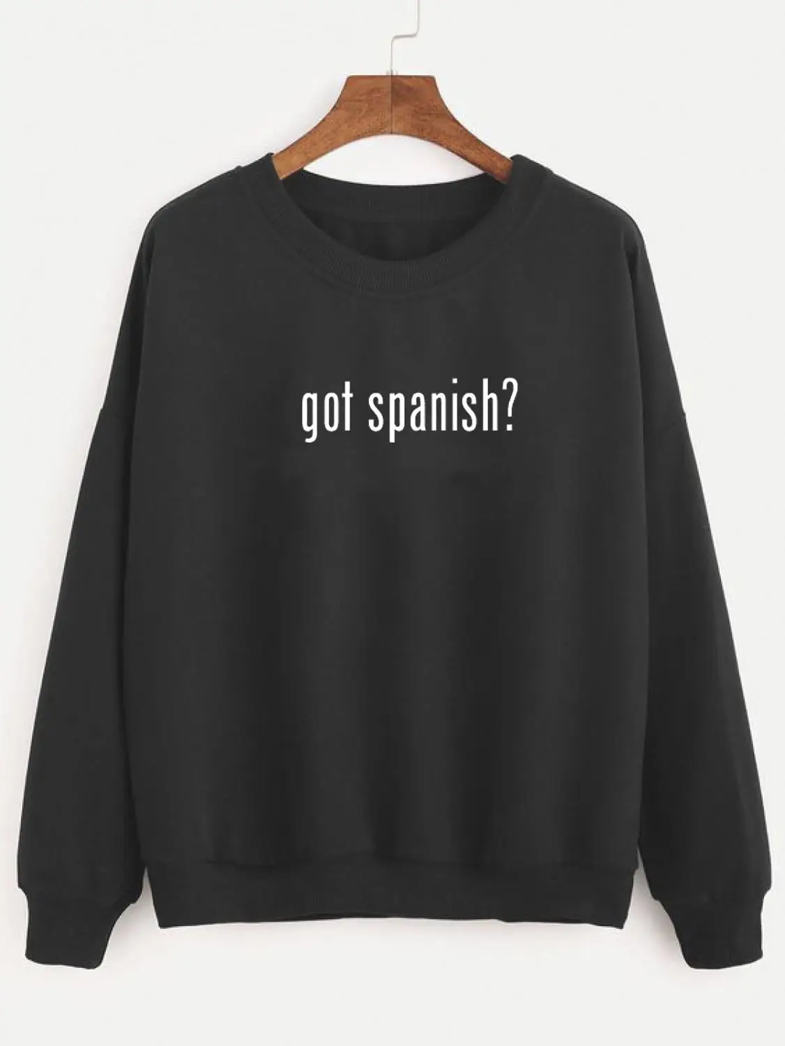 Sweatshirt got spanish Printed New Arrival Women's Funny Long Sleeve Casual Tops Funny Mexican Spanish Shirts
Sweatshirt got spanish Printed New Arrival Women's Funny Long Sleeve Casual Tops Funny Mexican Spanish Shirts