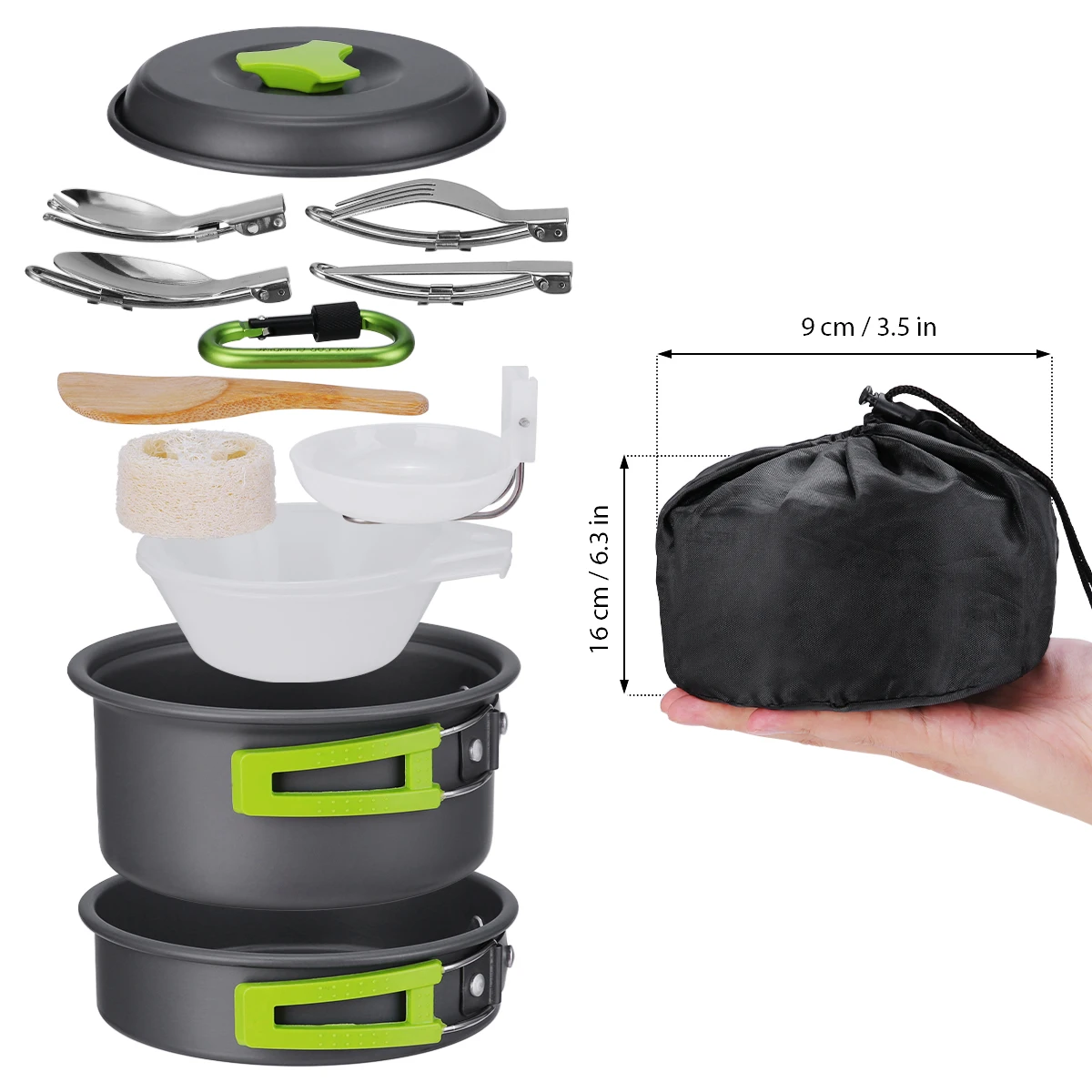 Outdoor Camping Cookware Set Marching Utensils Tableware Cooking Stove Kit Travel Pan Hiking Picnic Camping Tools for 1-2 Person
Outdoor Camping Cookware Set Marching Utensils Tableware Cooking Stove Kit Travel Pan Hiking Picnic Camping Tools for 1-2 Person