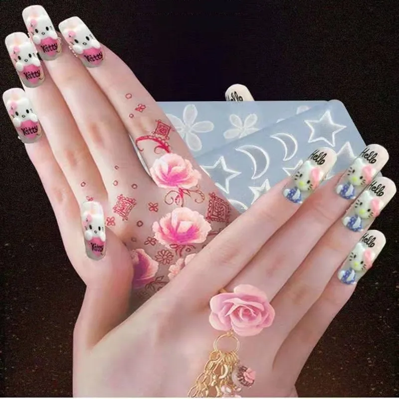 3D Carving Silicone Mold Nail Stamping Camellia/Shell/Bow Tie Pattern DIY UV Gel Acrylic Crystal Nails Template 24 Styles
3D Carving Silicone Mold Nail Stamping Camellia/Shell/Bow Tie Pattern DIY UV Gel Acrylic Crystal Nails Template 24 Styles