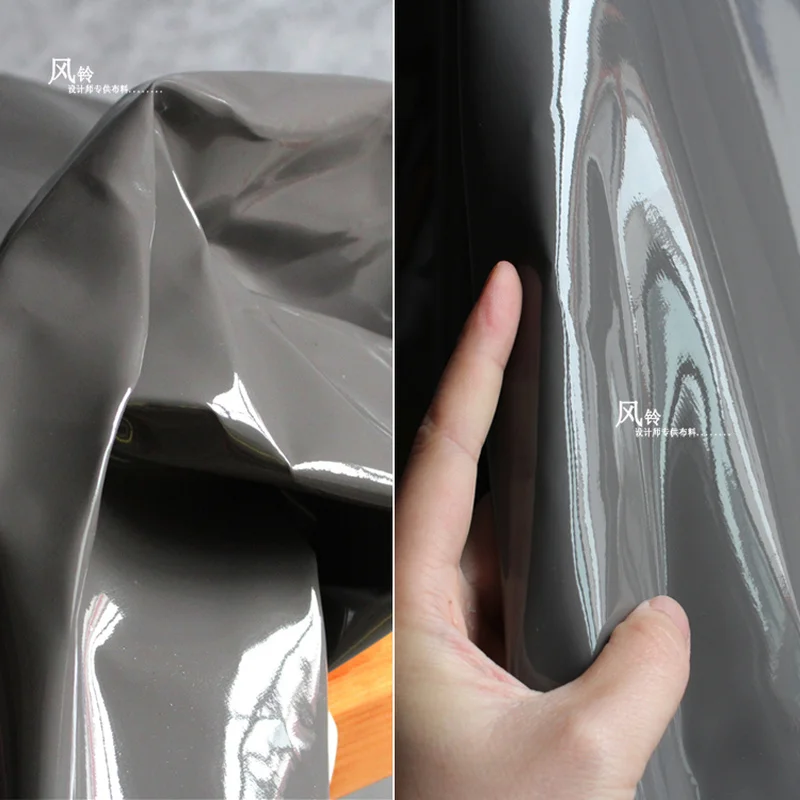 Glossy Synthetic Leather Fabric Dark Gray Smooth DIY Patches Bags Jacket Coat Stage Cosplay Decor Clothing Designer Fabric
Glossy Synthetic Leather Fabric Dark Gray Smooth DIY Patches Bags Jacket Coat Stage Cosplay Decor Clothing Designer Fabric