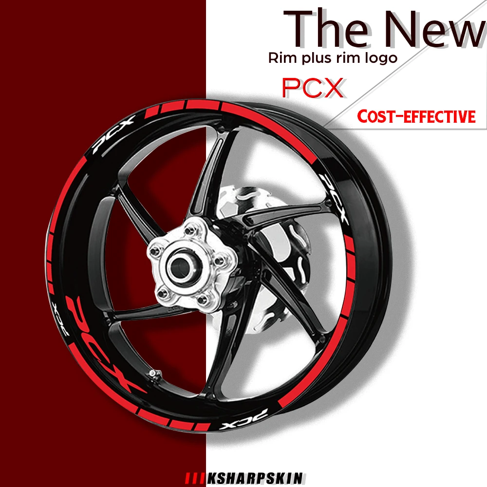 Motorcycle rims stickers wheel set decals suit for Honda PCX pcx 150 use for two wheels decals
Motorcycle rims stickers wheel set decals suit for Honda PCX pcx 150 use for two wheels decals