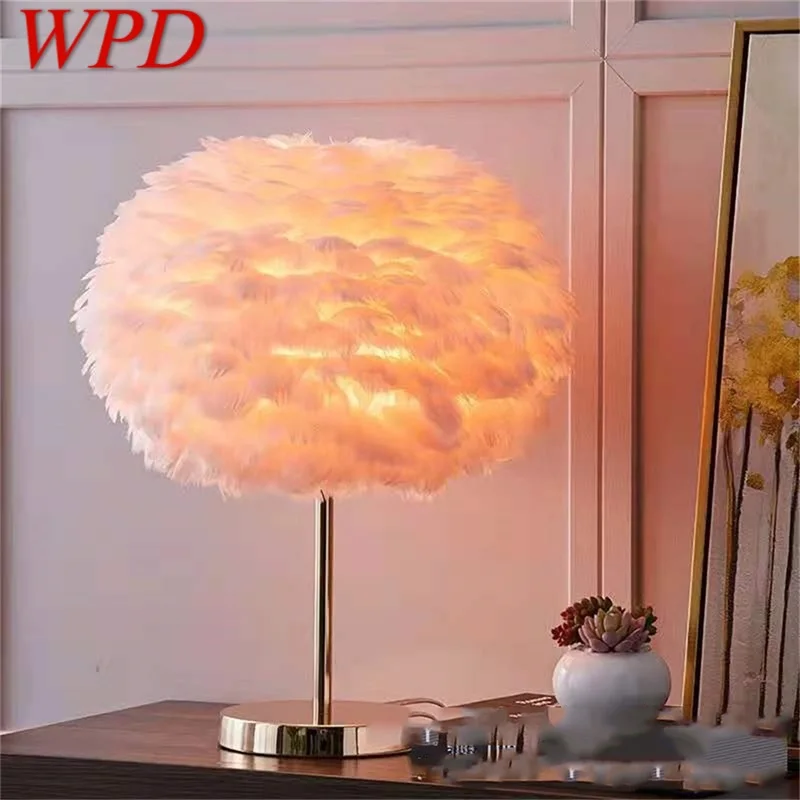 Креативные настольные лампы WPD, настольное освещение с перьями, современное освещение для гостиной, спальни, украшение для комнаты
Креативные настольные лампы WPD, настольное освещение с перьями, современное освещение для гостиной, спальни, украшение для комнаты