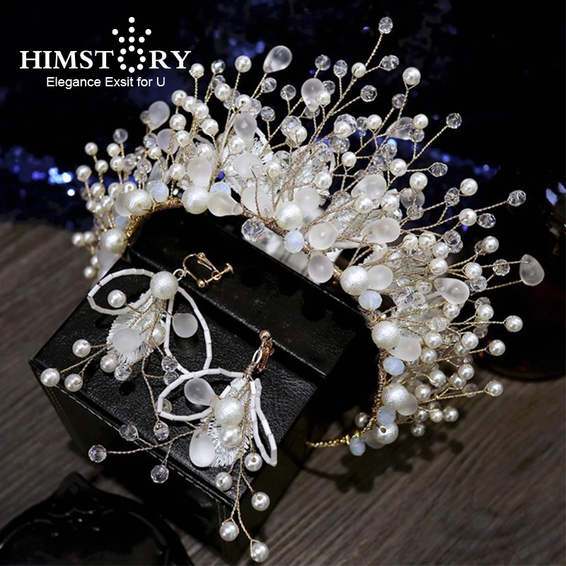 Himstory White Handmade Pearl Bridal Tiaras Luxury Wedding Headbands Bridal Headpiece Prom Hair Jewelry Wedding Hair Accessories
Himstory White Handmade Pearl Bridal Tiaras Luxury Wedding Headbands Bridal Headpiece Prom Hair Jewelry Wedding Hair Accessories