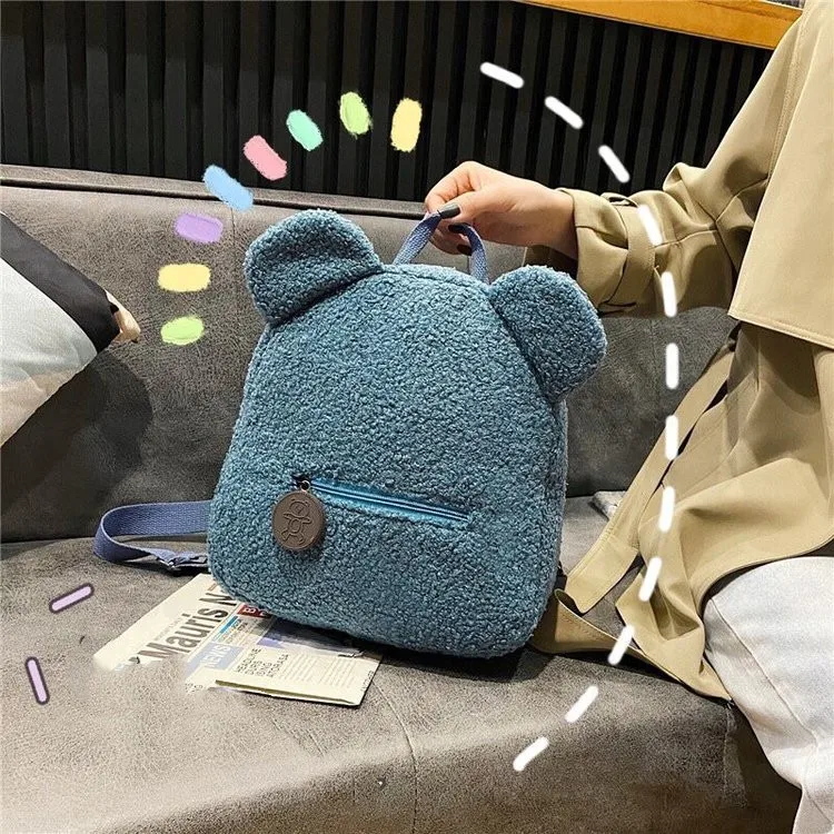 Fashion Children School Bags Cute Bear Ear Fleece Kids Backpack Boys Girls Travel Mini Backpack Lamb Fleece Animal Messenger Bag
Fashion Children School Bags Cute Bear Ear Fleece Kids Backpack Boys Girls Travel Mini Backpack Lamb Fleece Animal Messenger Bag