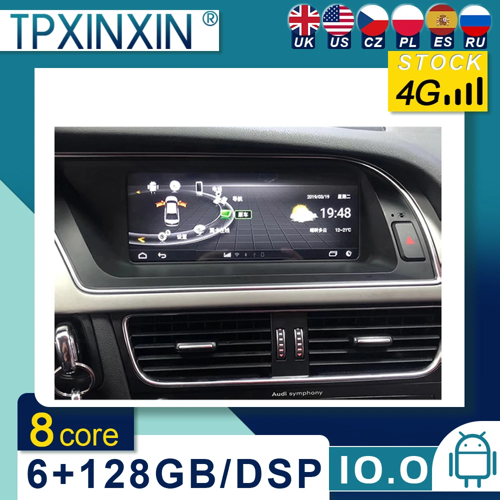 Автомагнитола для Audi A4L 2013-2016 Android 10, автомобильное стерео радио с экраном, Автомобильная GPS-навигация, магнитофон, головное устройство
Автомагнитола для Audi A4L 2013-2016 Android 10, автомобильное стерео радио с экраном, Автомобильная GPS-навигация, магнитофон, головное устройство