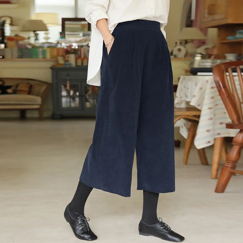 Johnature Casual Winter New Corduroy Calf-length Pants 2024 All Match Thicken All Match Elastic Waist Pockets Women Pants
Johnature Casual Winter New Corduroy Calf-length Pants 2024 All Match Thicken All Match Elastic Waist Pockets Women Pants