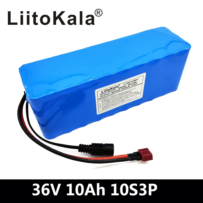 LiitoKala 36V 10Ah 500W High power&capacity 42V 18650 lithium battery pack ebike electric car bicycle motor scooter with BMS
LiitoKala 36V 10Ah 500W High power&capacity 42V 18650 lithium battery pack ebike electric car bicycle motor scooter with BMS