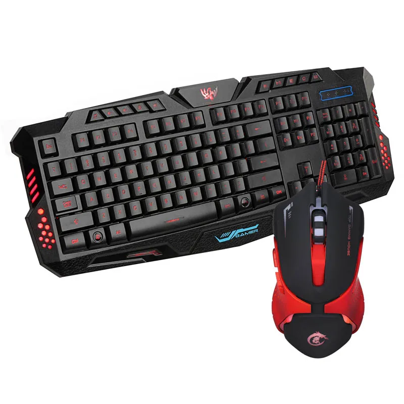 LED Backlight Gaming USB Wired Keyboard Mouse Combos Full Key Professional Supplies ND998
LED Backlight Gaming USB Wired Keyboard Mouse Combos Full Key Professional Supplies ND998