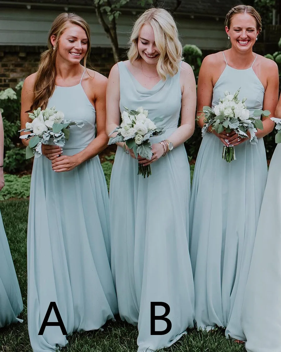 A Line Sleeveless Gown Backless New Custom Dress Floor-Length Bridesmaid Dresses V-Neck Chiffon Prom Party Gown
A Line Sleeveless Gown Backless New Custom Dress Floor-Length Bridesmaid Dresses V-Neck Chiffon Prom Party Gown