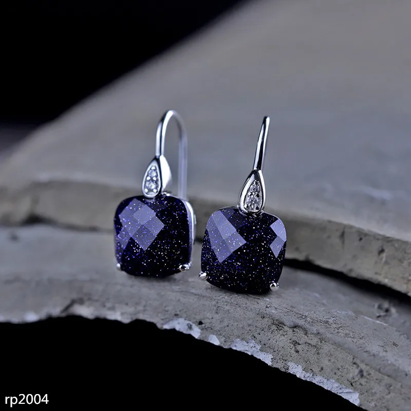 KJJEAXCMY boutique jewelry S925 sterling silver jewelry wholesale fashion ladies faceted blue sandstone earrings new
KJJEAXCMY boutique jewelry S925 sterling silver jewelry wholesale fashion ladies faceted blue sandstone earrings new